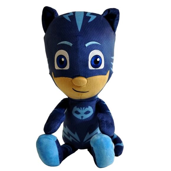 PJ Masks Cat Boy BlueHero Plush Cartoon Stuffed Toy Bed Pillow Deco Frog Box 22" - Picture 1 of 9